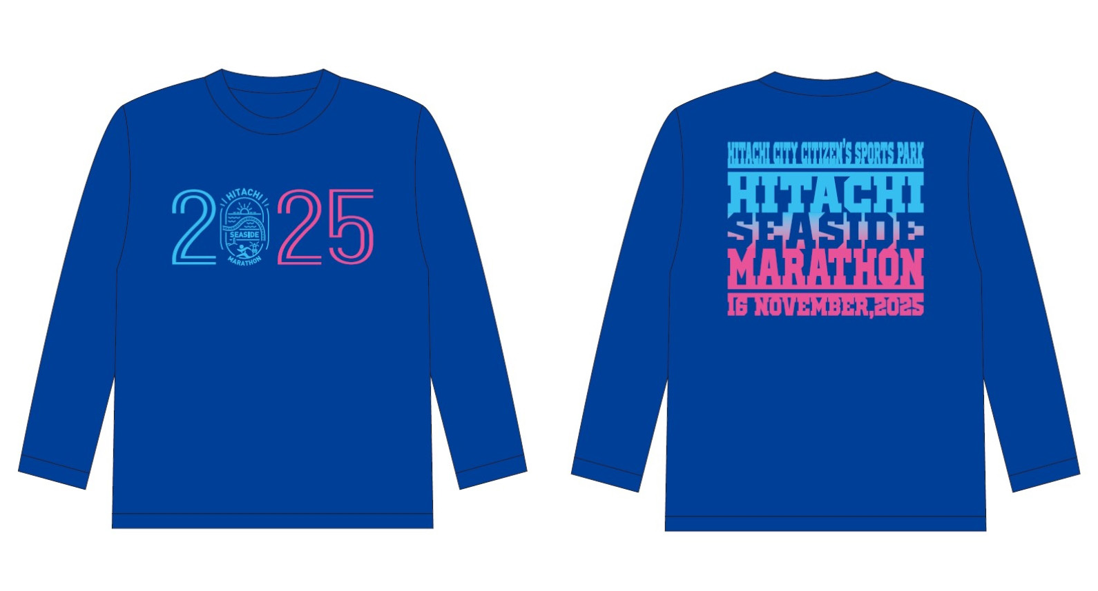 大会参加賞の長袖Ｔシャツのイメージ（実行委員会提供）